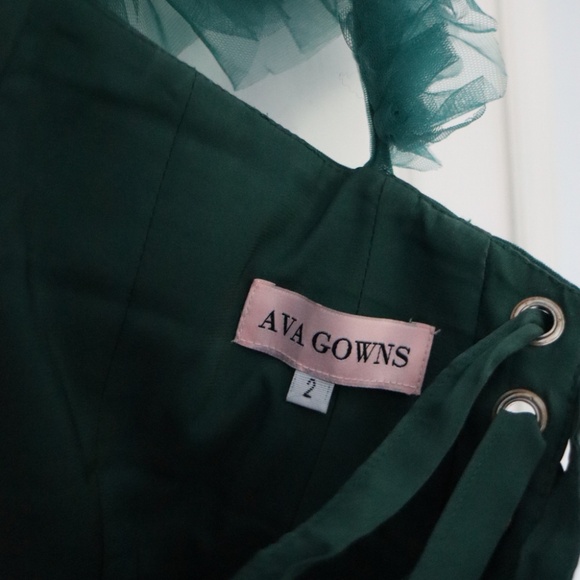 Ava Gowns Mia Dress (Forest Green, Size 2) - Picture 5 of 5